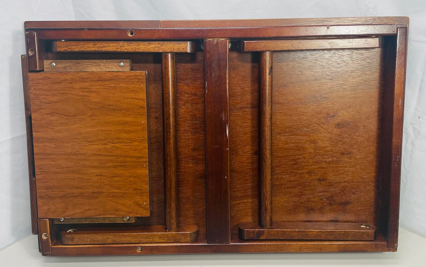 Wooden Lap/Table Top Desk with Adjustable Surface & Side Drawer SHOWS WEAR