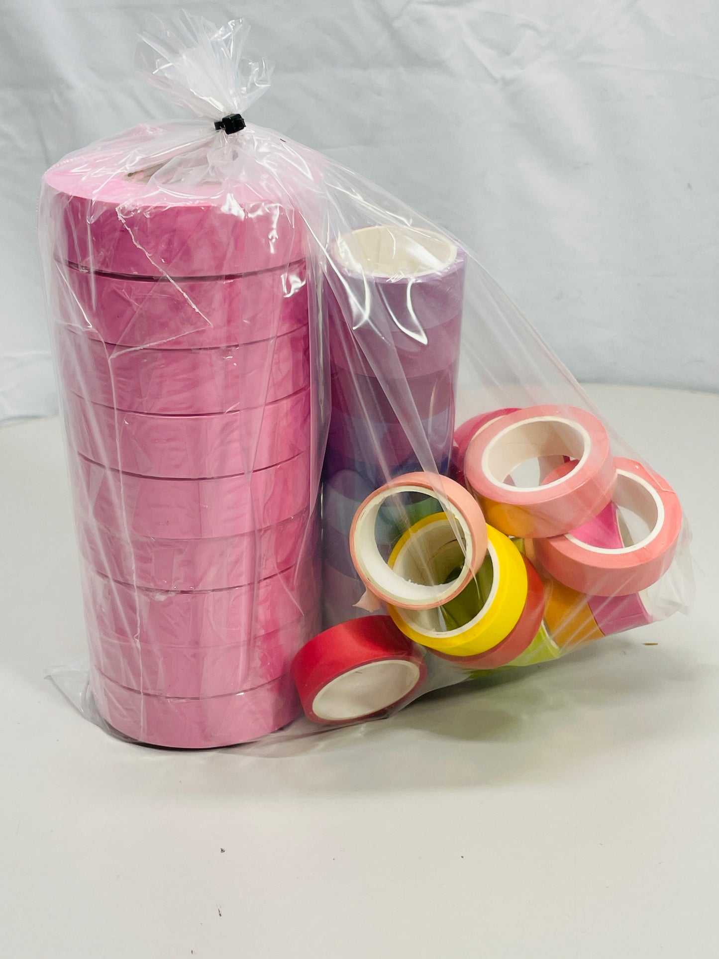 Crafting tape LOT 30 Multiple Colors Includes Washi Tape and Pink Vinyl Tape