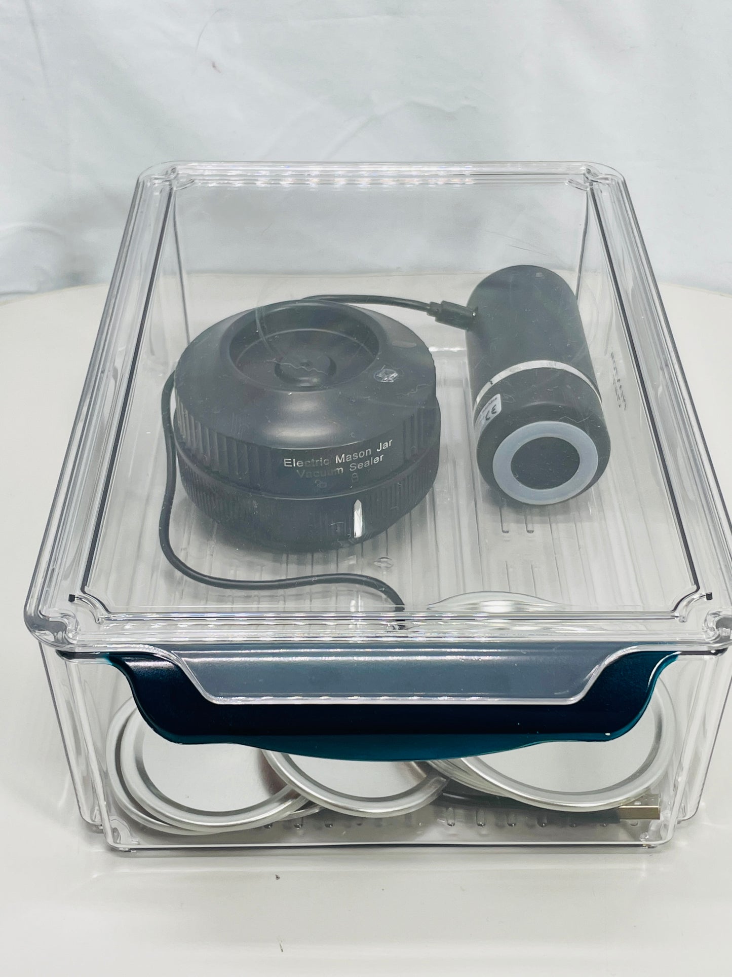 TESTED Ball Jar Vacuum Seal Kit Large and Regular Missing Instructions with Storage Container