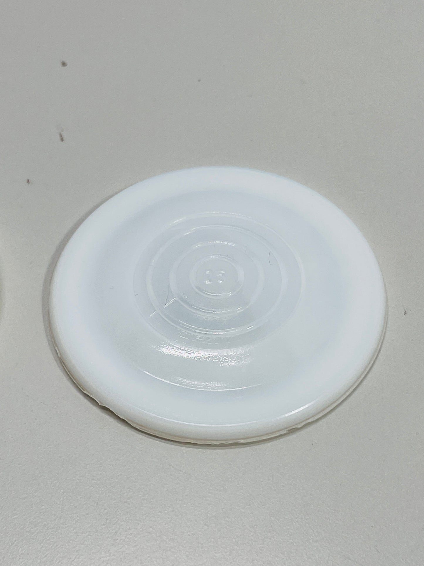 Vintage Samco White Milk Glass Ball Jar Lid 2 pcs