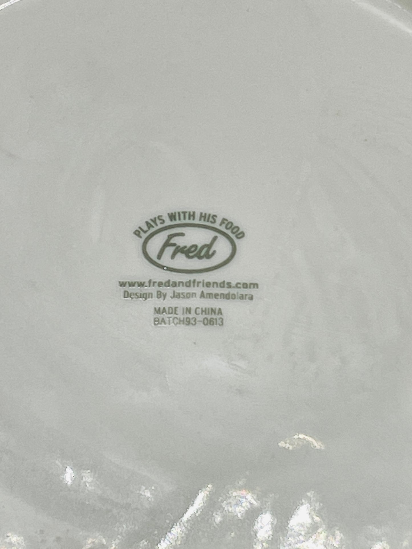 Vintage Fred & Friends Plays With His Food Childs Dinner Plates Set Of 2