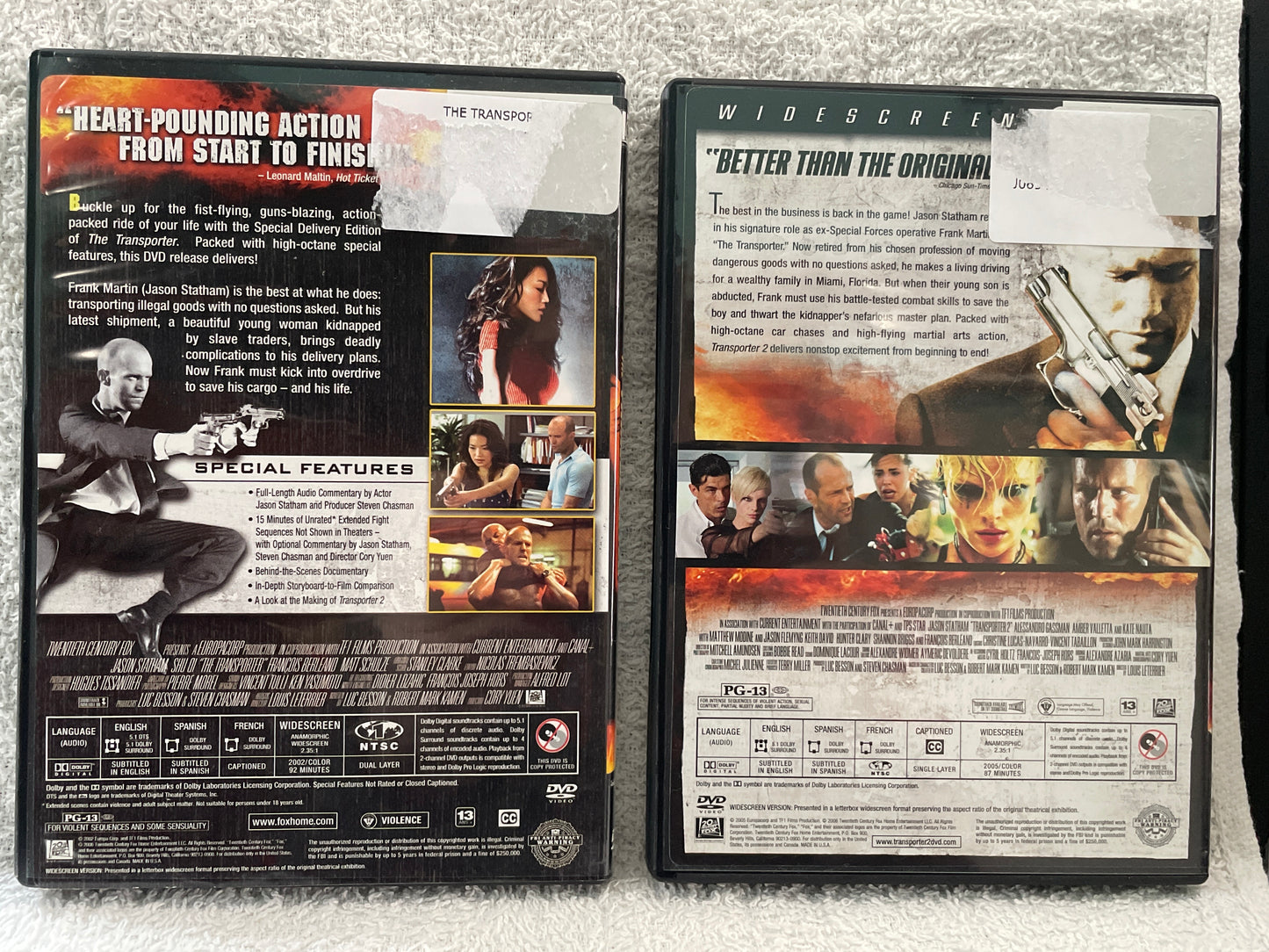 2 Movie Set: The Transporter 1 & 2