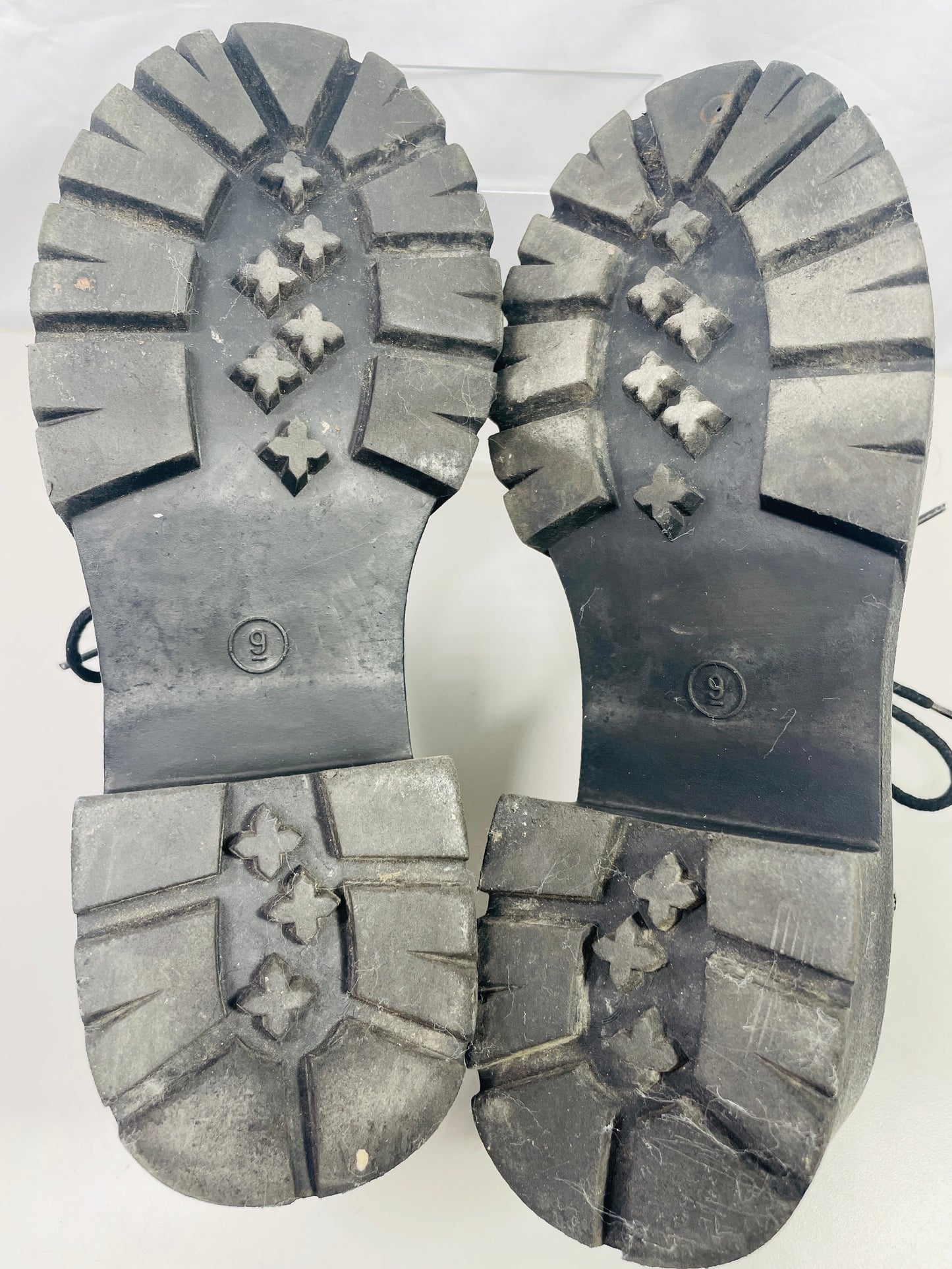 Madden Girl Patent Leather Black Platform Lace Up Shoes G Tracy Womens 9M