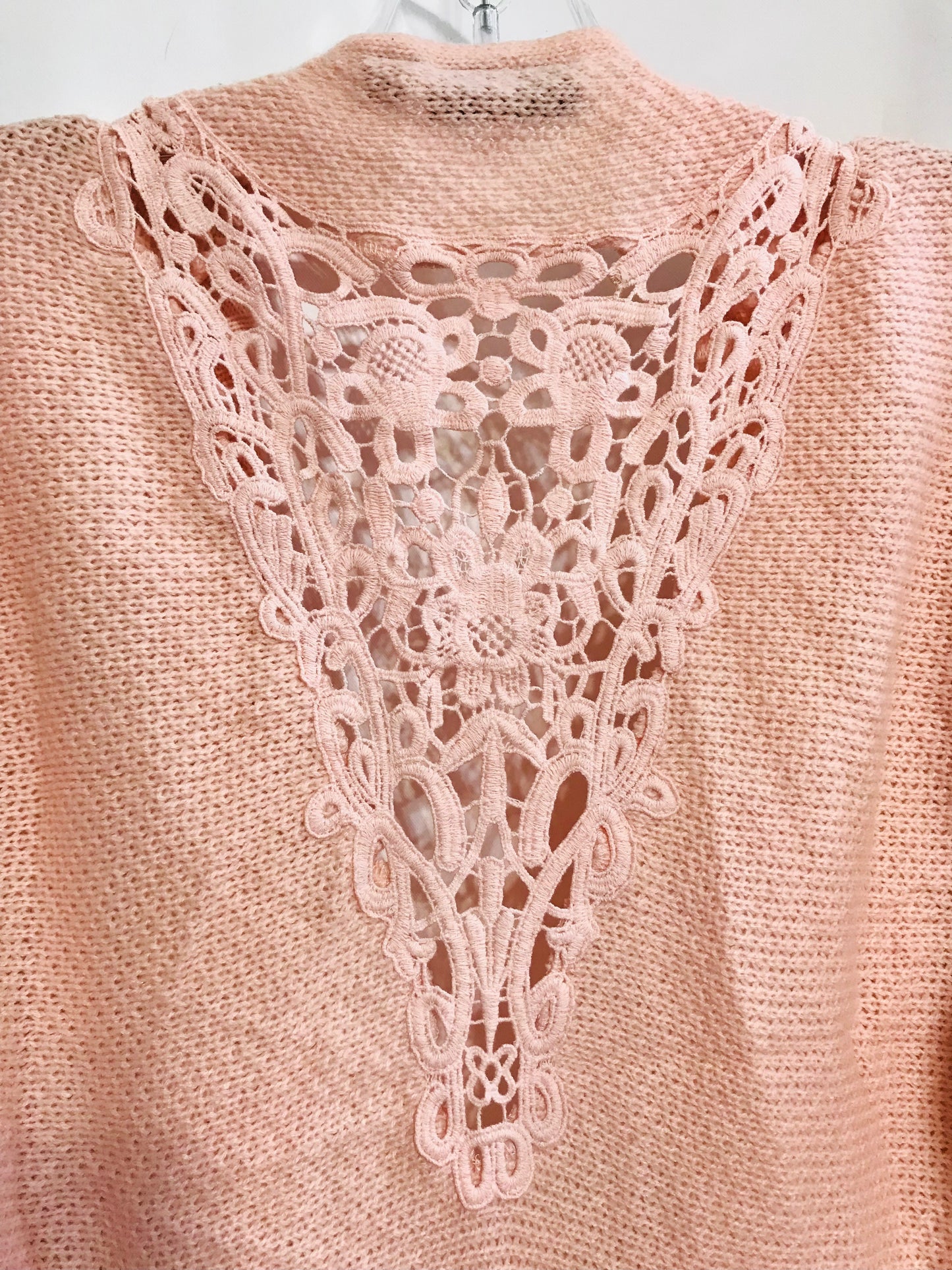 Versona Pink Cardigan Shawl Sweater Ladies S