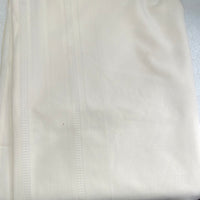 Table Cloth Oblong Ivory with Stipe Accents LT staining