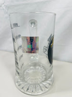 NFL Jacksonville Jaguars Beer Stein Glass 5.5" with Quater Drink Lines