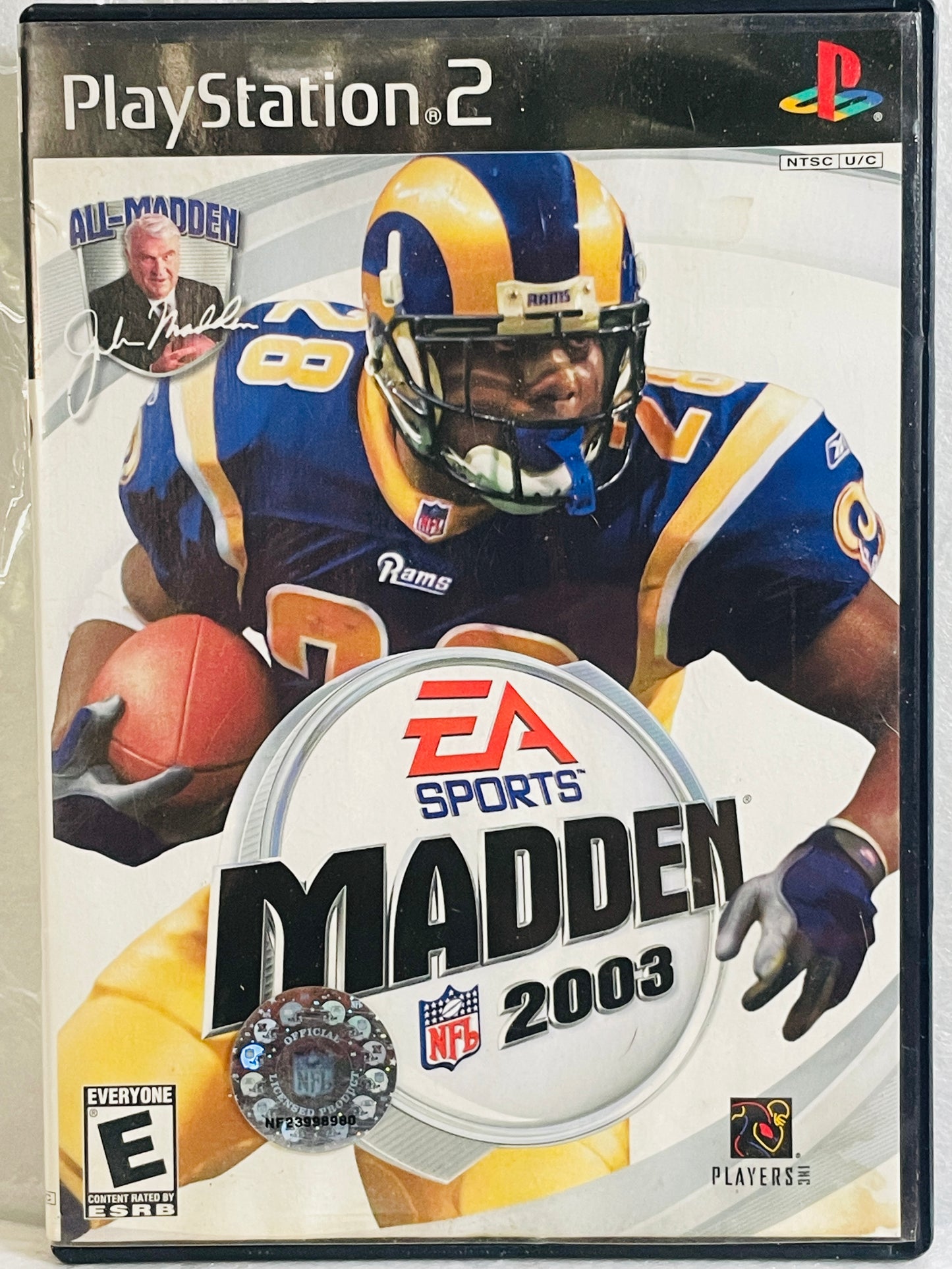PS2 Game Madden 2003 + 2002 Bonus Disc see detail