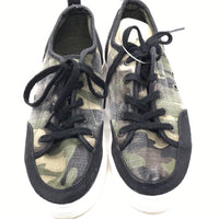 West Harris Green Camo Shoe Girls 5