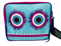 Case It Laptop Case Messenger Bag YOUTH Monster face Purple / Teal