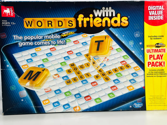 2012 Words with Friends Scrabble Board Game COMPLETE
