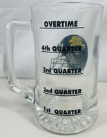NFL Jacksonville Jaguars Beer Stein Glass 5.5" with Quater Drink Lines