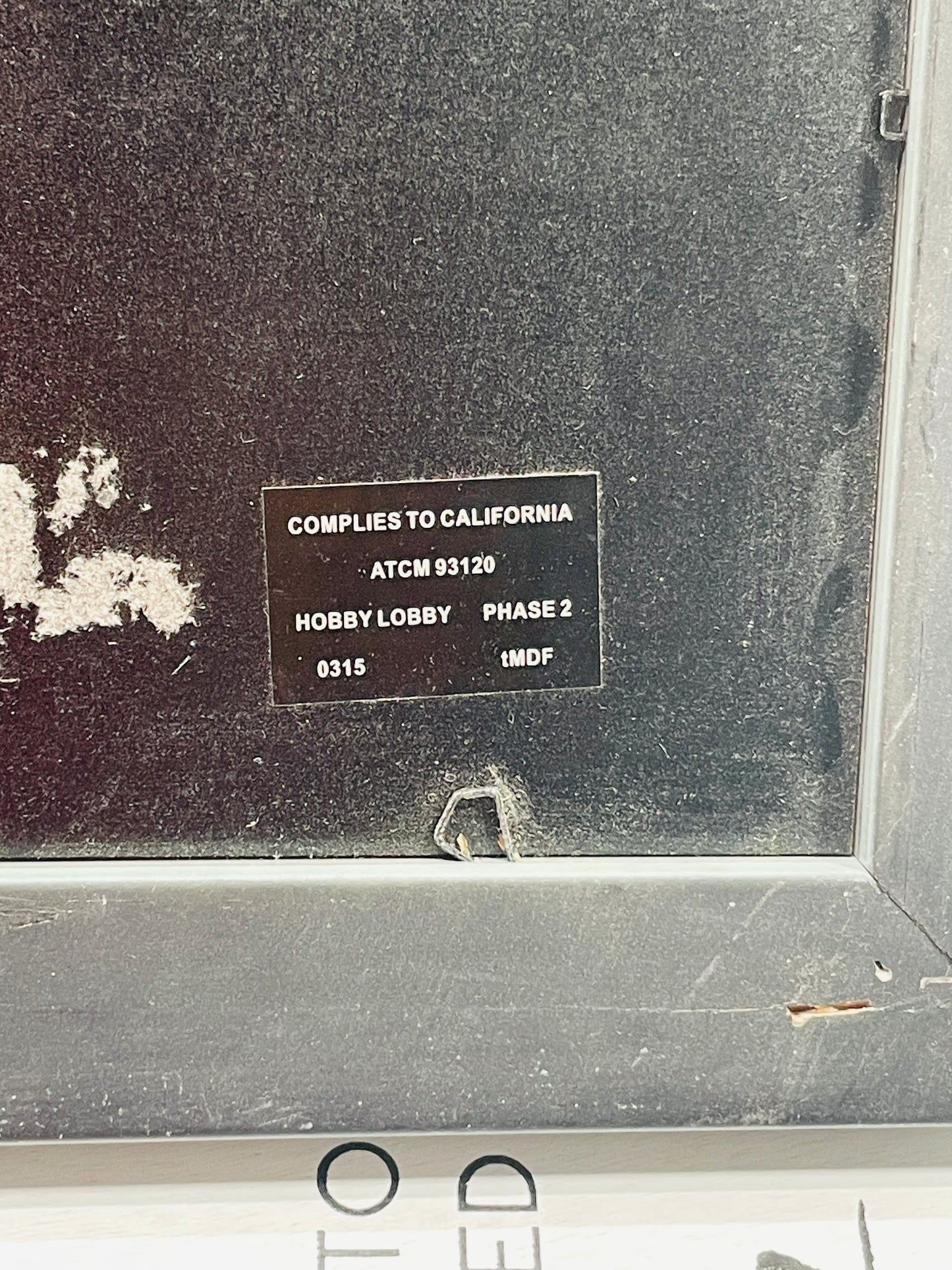 Wall Art Hobby Teal Lobby Wooden Frame with Painted Elephants Mama/Baby 16" x 13"