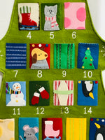 Large Advent Calendar Felt Christmas Tree with 25 Pockets 60" x 36"