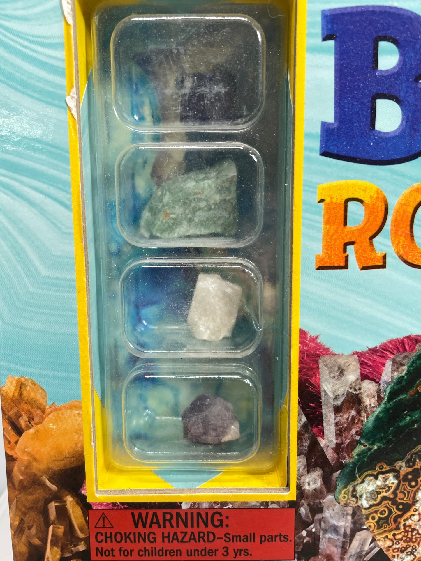 Rock Collection Rough Crystals Gemstones 6 lbs of fun! + Fact Book & Samples LOT