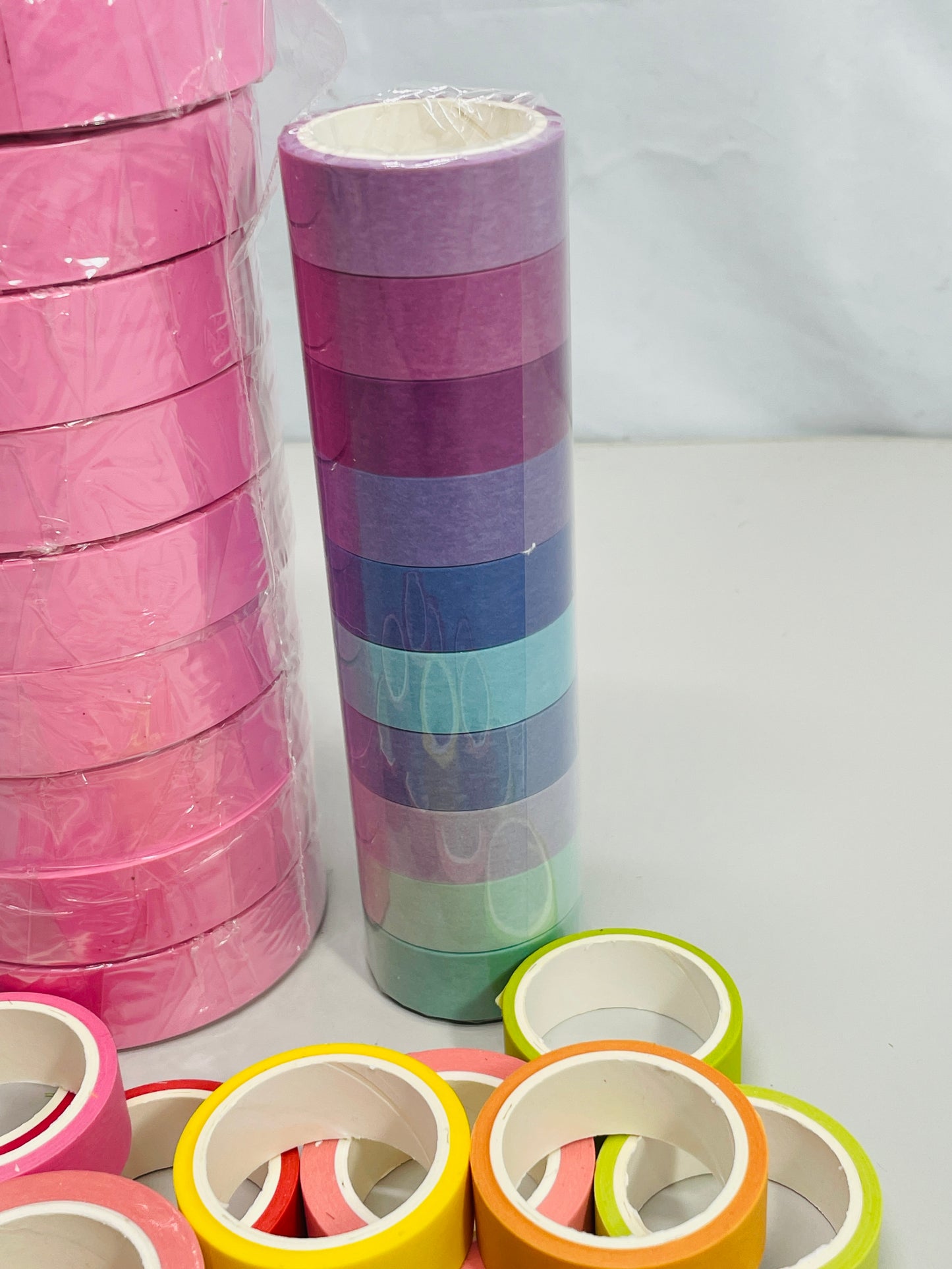 Crafting tape LOT 30 Multiple Colors Includes Washi Tape and Pink Vinyl Tape