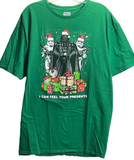 Star Wars Christmas Graphic Tee Shirt Darth Vader GREEN Adult 2X