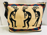 AUTHENTIC Soutwestern Kokopelli Tote Bag Woven 17" x 12"