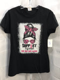 Black Graphic Shirt Breast Cancer Awareness Juniors S