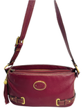 Vintage Etienne Aigner Purse Leather Red Burgundy 77810