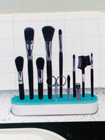 NEW! Glam & Beauty Beauty Tool Organizer Teal / White