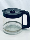 Glass Coffee Replacement Pot 14 cup Black Handle 8" up to top ball