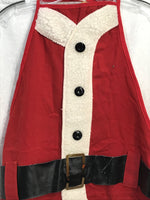 Vintage 1986 Christmas Red Santa Suit Apron