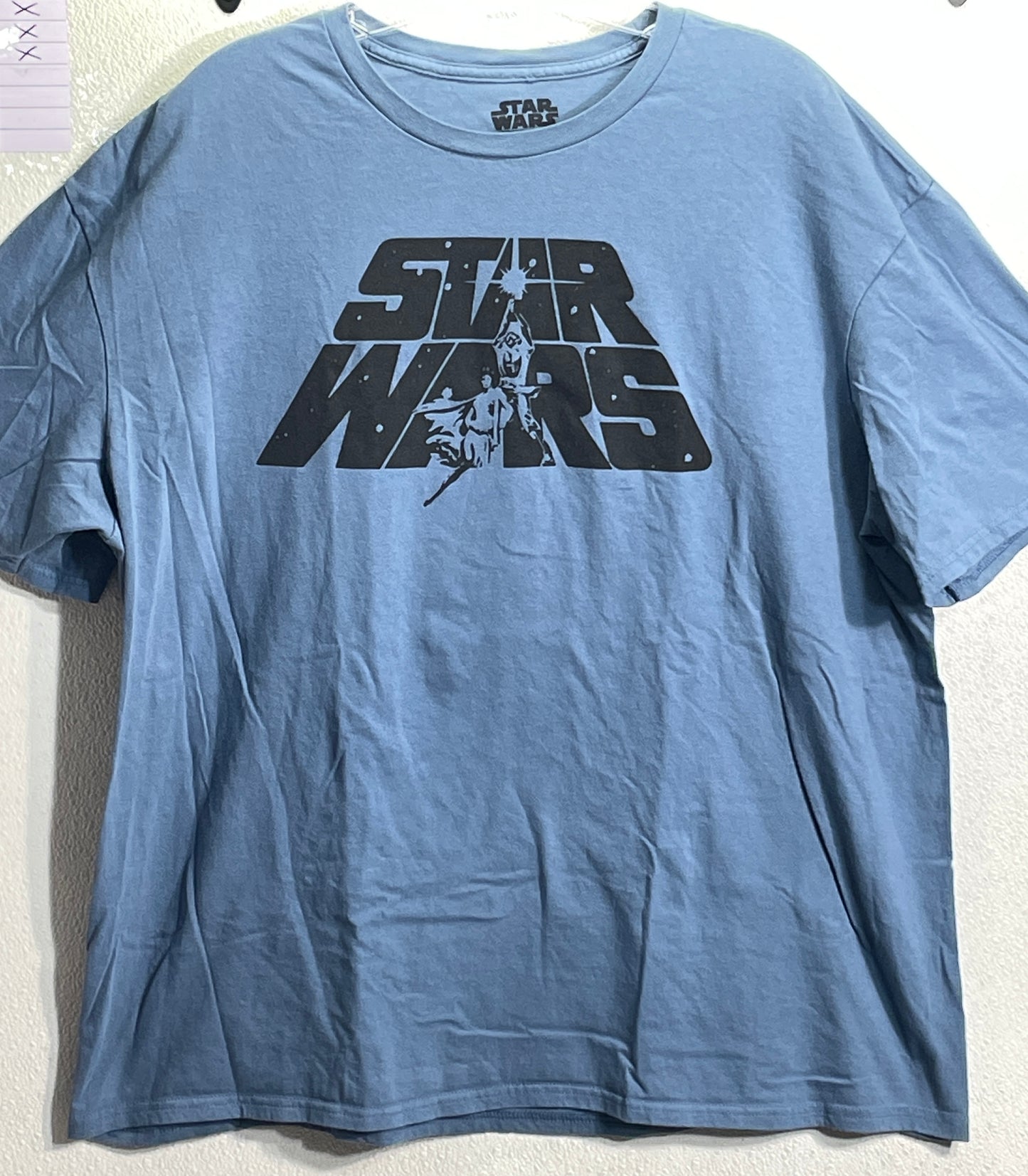 Star Wars Episode IV A New Hope Graphic Tee Shirt Blue/Gray Unisex 2X