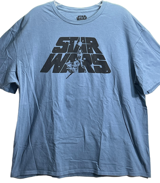 Star Wars Episode IV A New Hope Graphic Tee Shirt Blue/Gray Unisex 2X