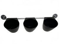 Ikea 102.710.91 Bygel Container Black with Metal Wall Mount Rod