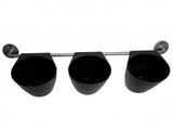 Ikea 102.710.91 Bygel Container Black with Metal Wall Mount Rod