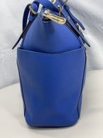 Michael Kors MK Purse Blue Pebble Leather Well Loved