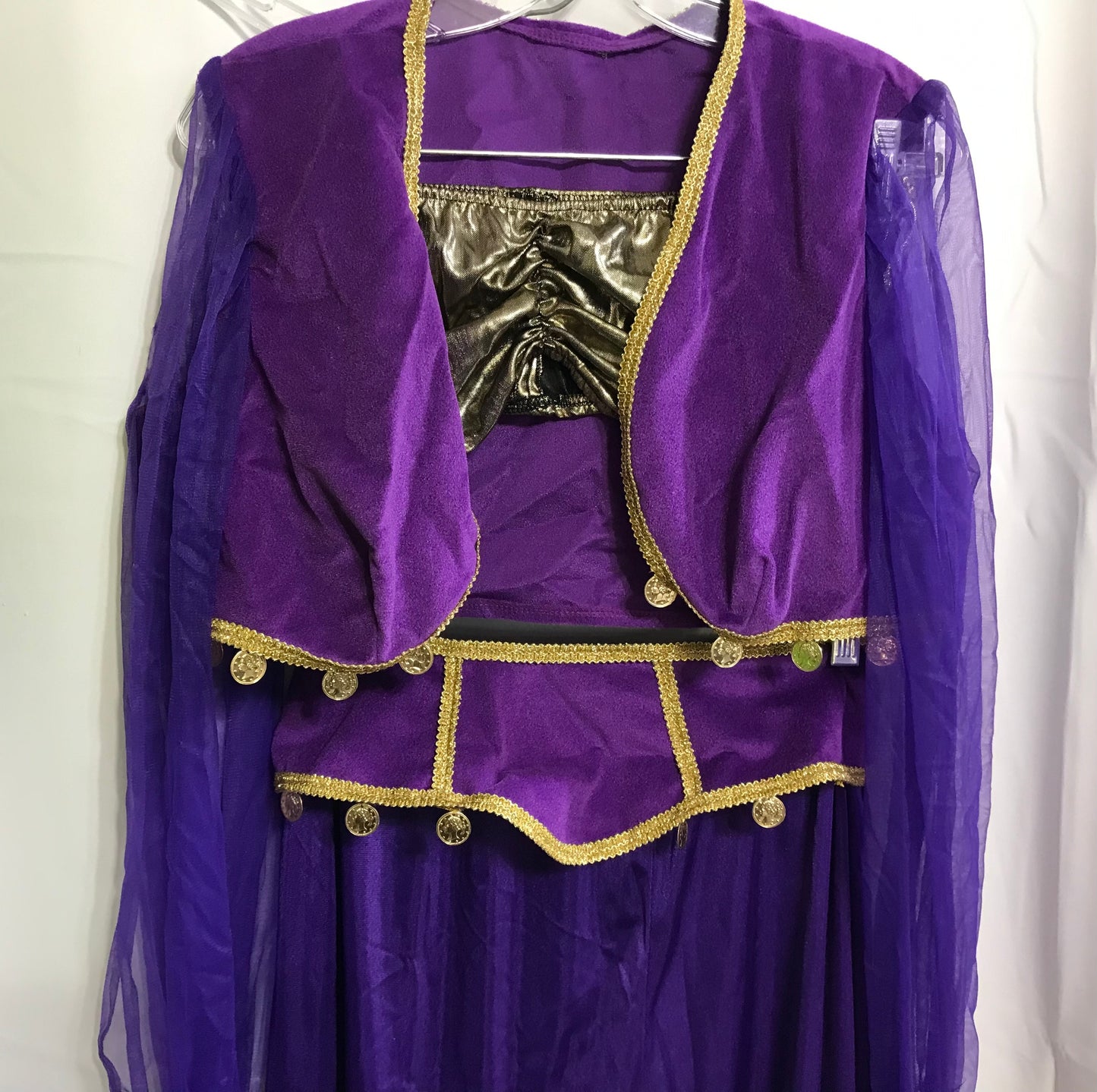 COSTUME Purple Gypsy Belly Dancer Costume Ladies M