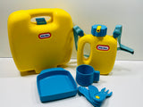 Vintage Toy Little Tikes Yellow Camping Kit: Canteen, Lunch Box