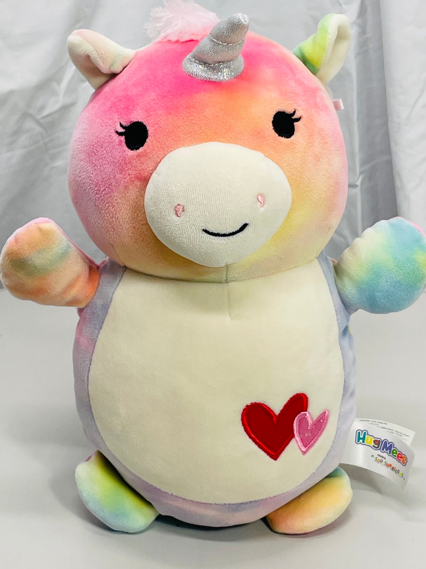 Squishmallows Hug Mees 12" Esmeralda Tie Dye Unicorn LT WEAR Freshly Laundered