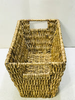 Woven Wicker Basket Rectangle 16" x 8" x 7