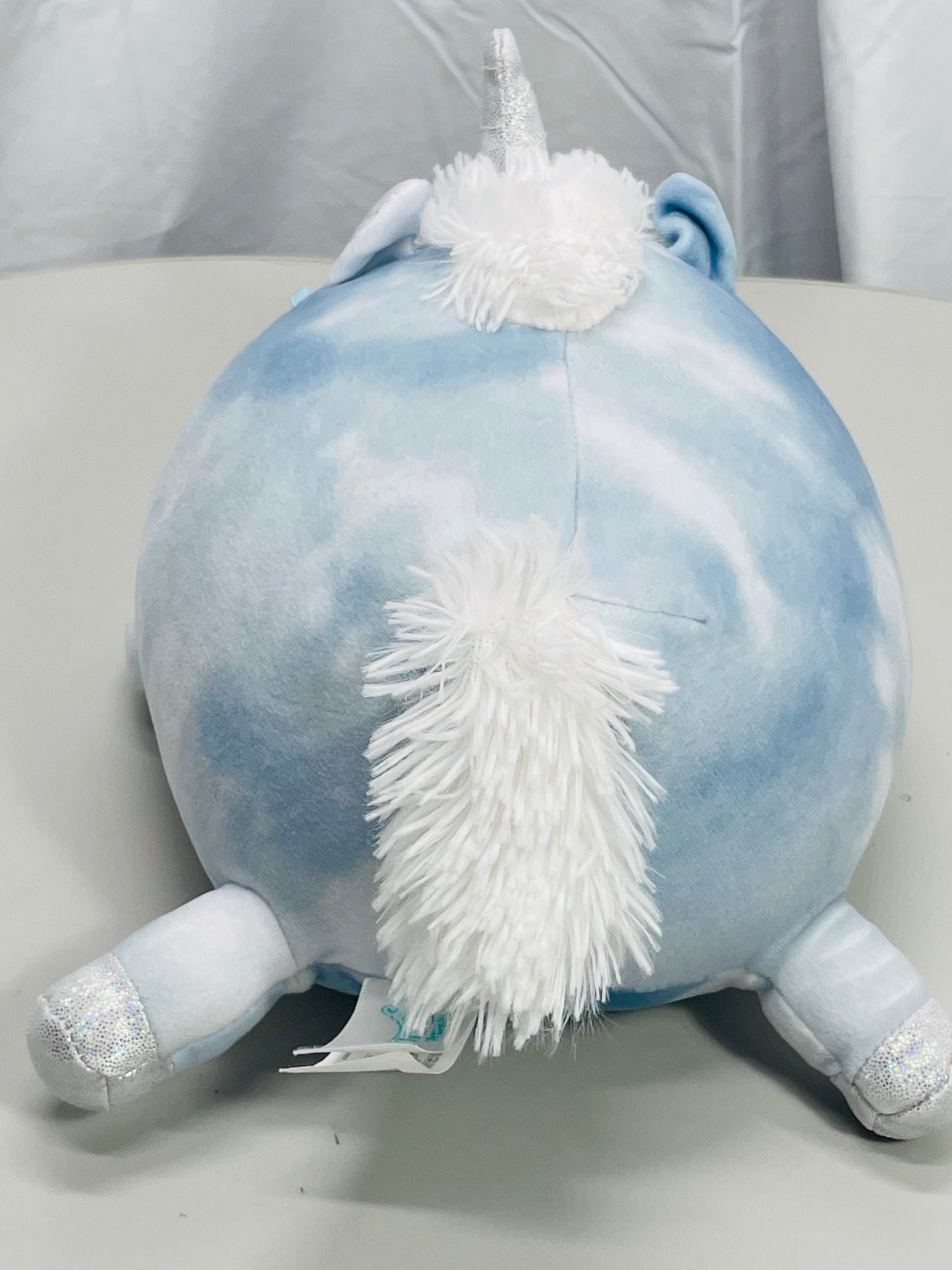 Squishmallows 8" Devla Blue Tie Dye Unicorn LT WEAR Freshly Laundered