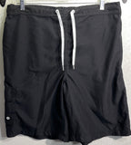 Disney Parks Cargo Shorts Black UNISEX Elastic Waist (34) Adult XL Features Disney Logo DAMAGE