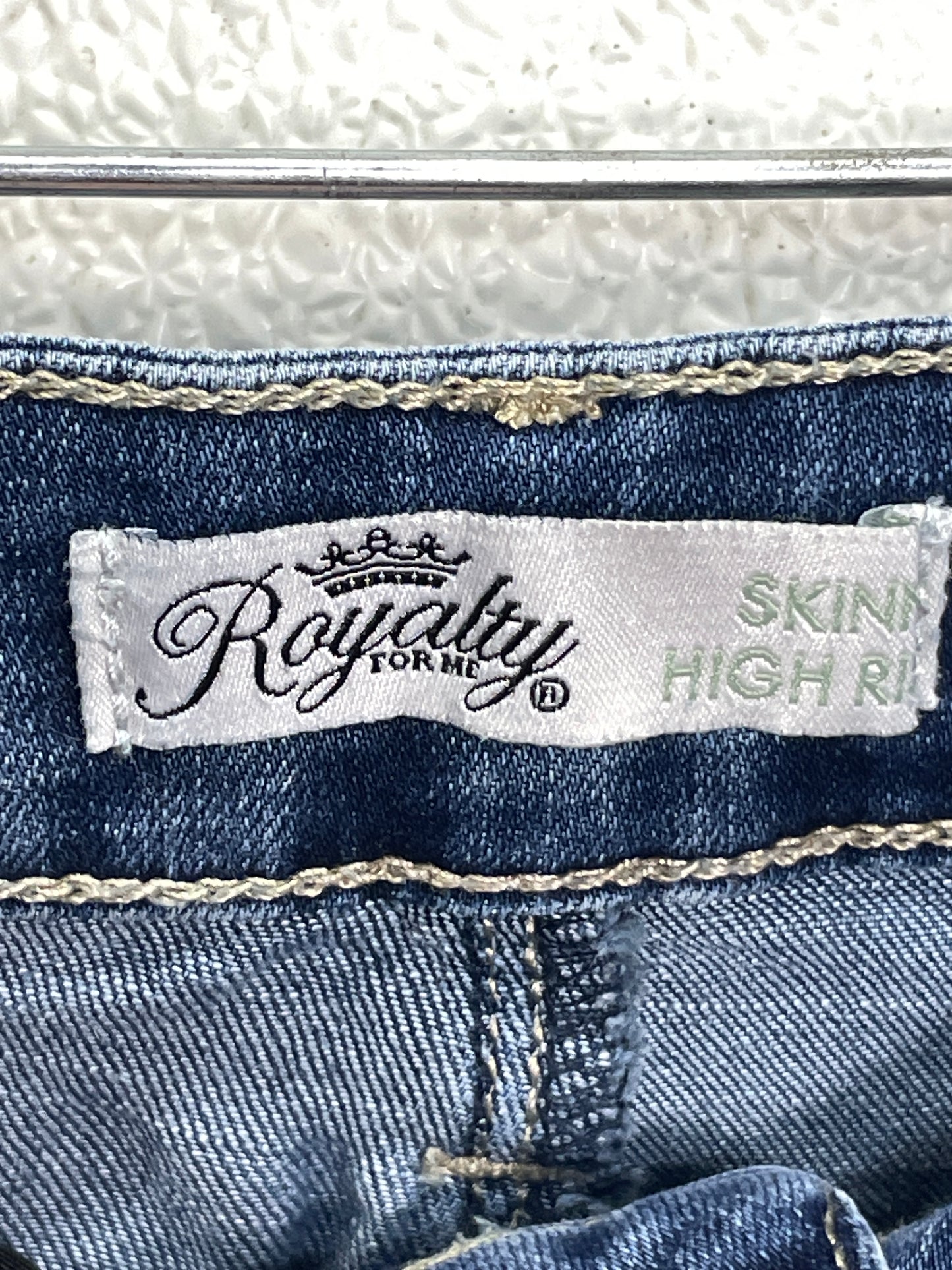Royalty for Me Denim Blue Jeans Skinny High Rise Ladies 10