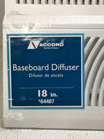 2 PC Baseboard Diffuser Set 18" #64487 (1 New, 1 Lt Used)