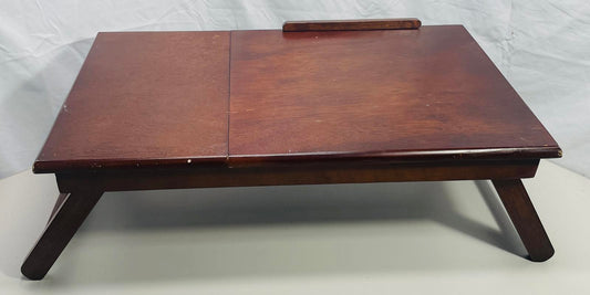 Wooden Lap/Table Top Desk with Adjustable Surface & Side Drawer SHOWS WEAR