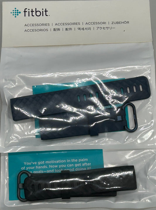 NEW! Fitbit Charge 3 / 4 Watch Band 2 PACK NIP Blue/Black