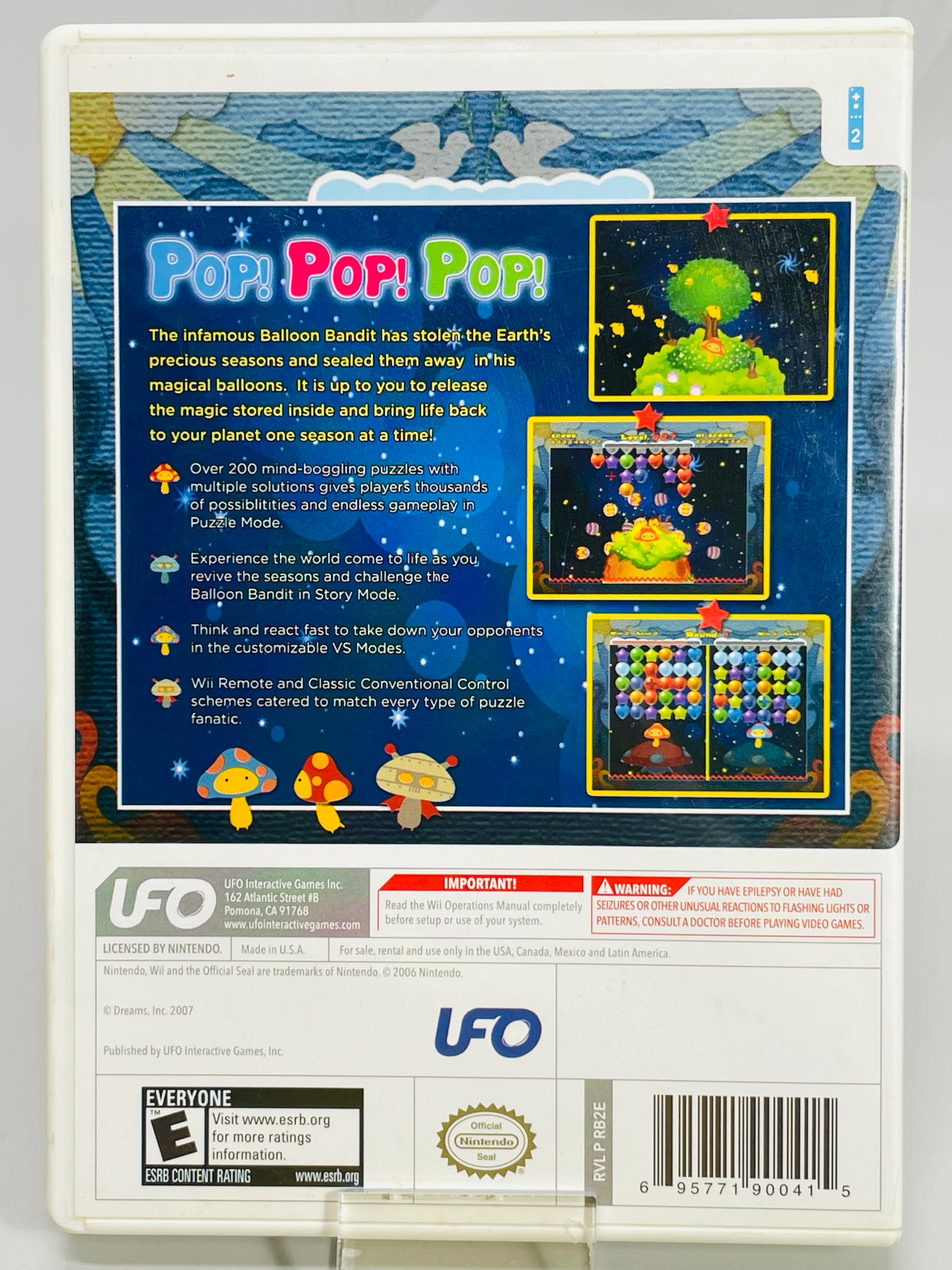 Nintendo Wii Game: Balloon Pop