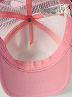 American Eagle Carebears Trucker Hat Ball Cap Pink Corduroy Snap Back One Size Lt Wear