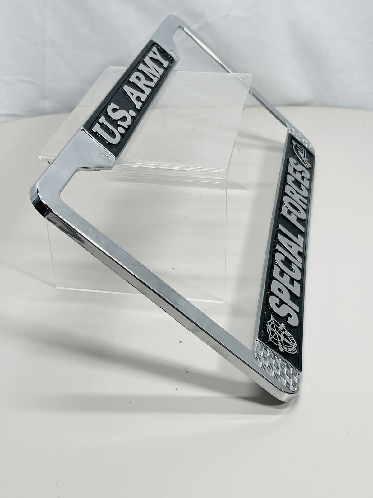 NEW License Plate Frame SPECIAL FORCES Metal