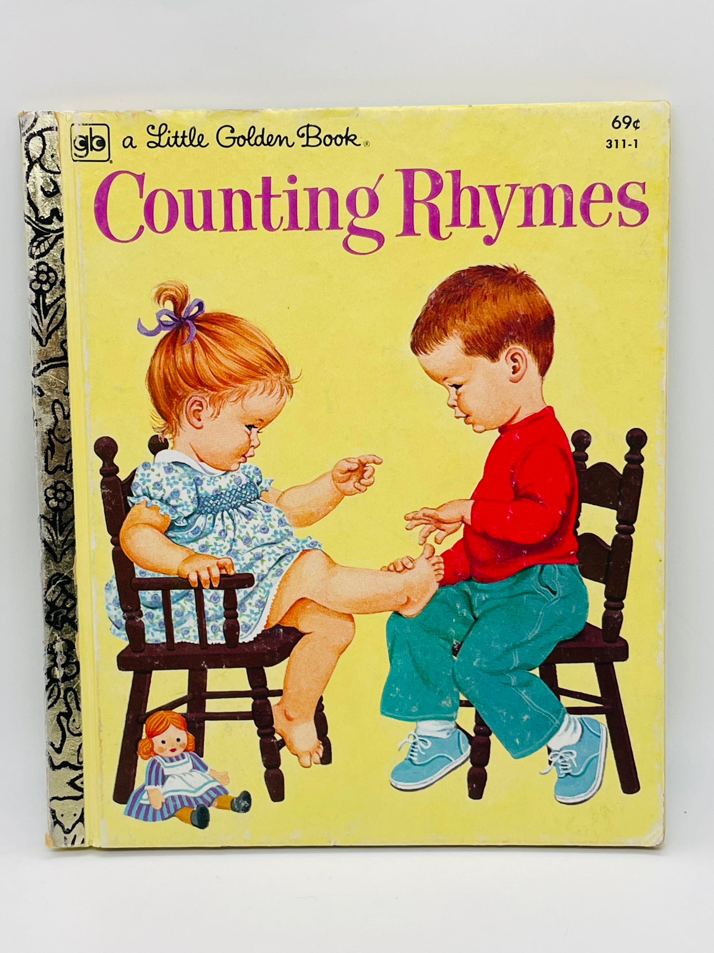 Vintage Book Twelfth Printing 1979 Little Golden Book Counting Rhymes