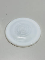 Vintage Samco White Milk Glass Ball Jar Lid 2 pcs