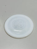 Vintage Samco White Milk Glass Ball Jar Lid 2 pcs