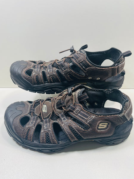 Skechers SHOW WEAR Brown Sport Sandal Mens 10.5