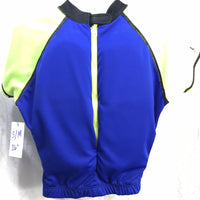 Speedo Floatation Swim Shirt Child S/M Chest Size 26" Green & Blue