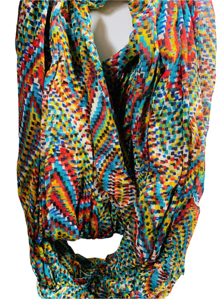 Ladies Fashion Scarf Multicolor Infinity Scarf